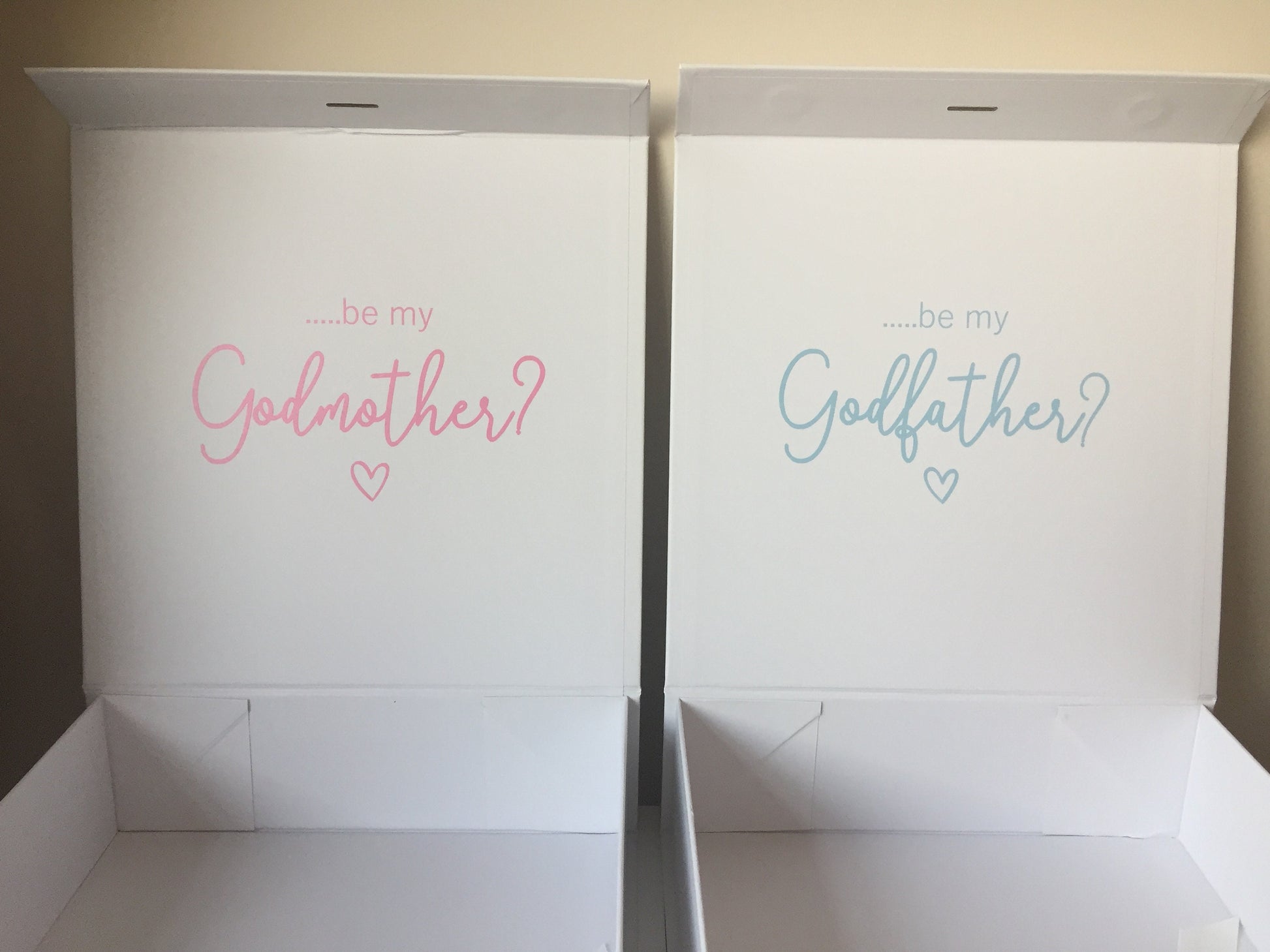 Ribbon tie gift box, Personalised proposal gift box, Godparent proposal box, memory box, new baby gift, newly wed presents, keepsake box