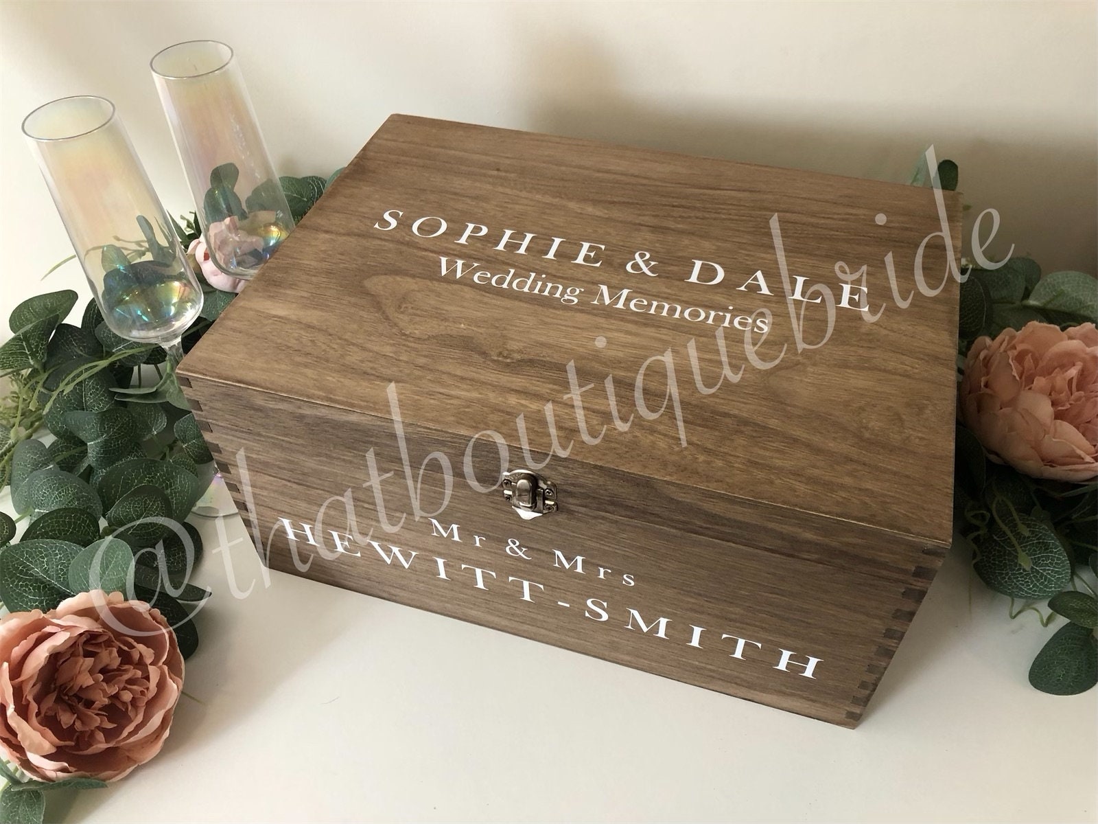Personalised RUSTIC wedding card box, Wedding memory box, Wedding keepsake box, Wooden Wedding box, rustic wedding post box
