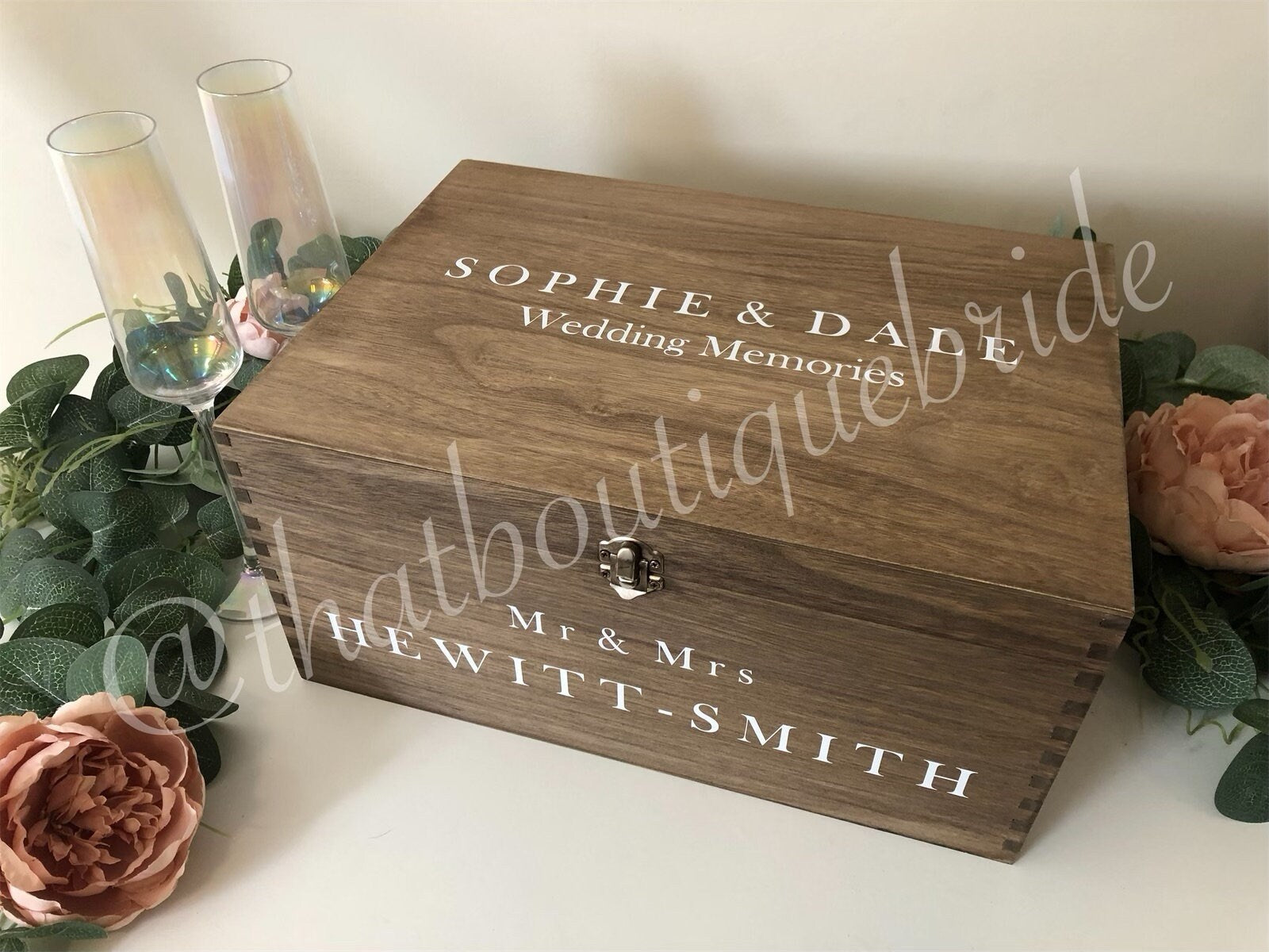 Personalised RUSTIC wedding card box, Wedding memory box, Wedding keepsake box, Wooden Wedding box, rustic wedding post box