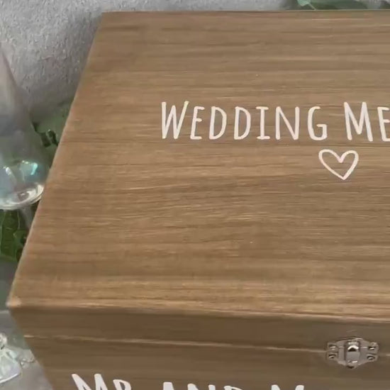 Personalised RUSTIC wedding card box, Wedding memory box, Wedding keepsake box, Wooden Wedding box, rustic wedding post box